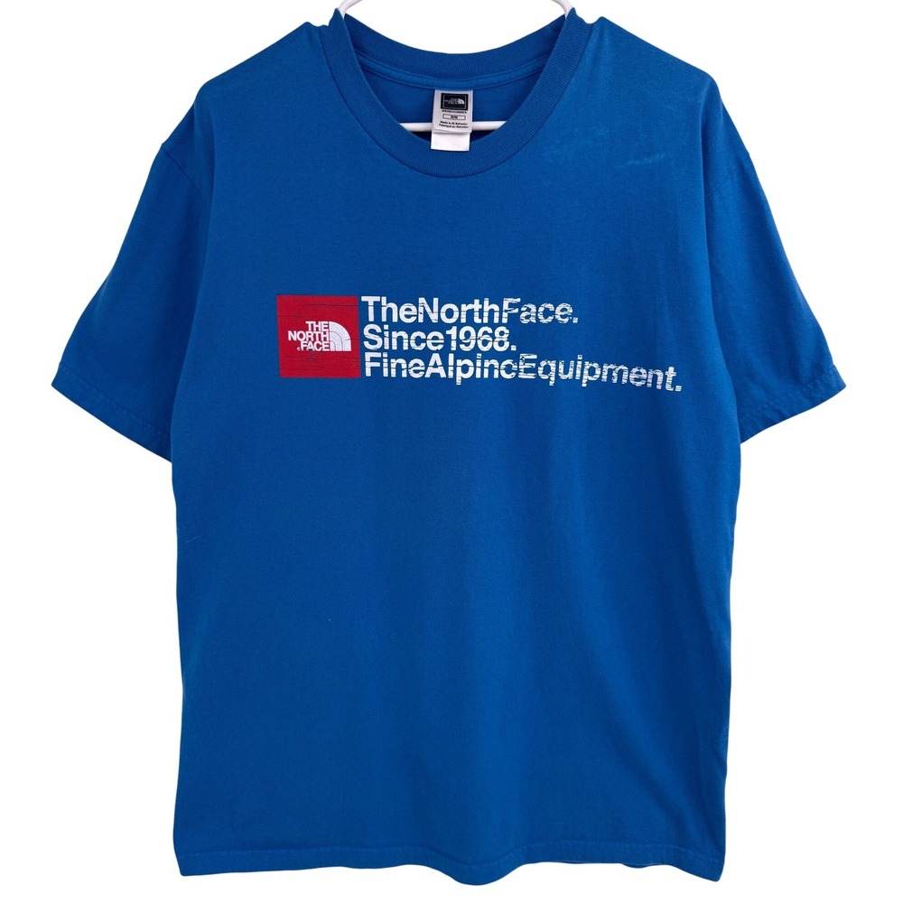 The‎ North Face Mens Blue Fine Alpine Equipment Graphic T-Shirt Size M Medium